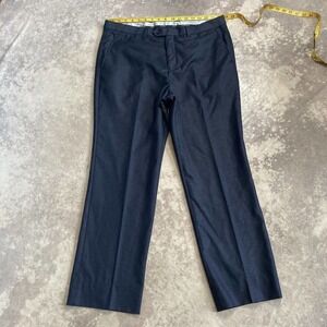 Statement Italy Trouser Pants‎ Mens Size 36L Blue Flat Front 29inch Inseam